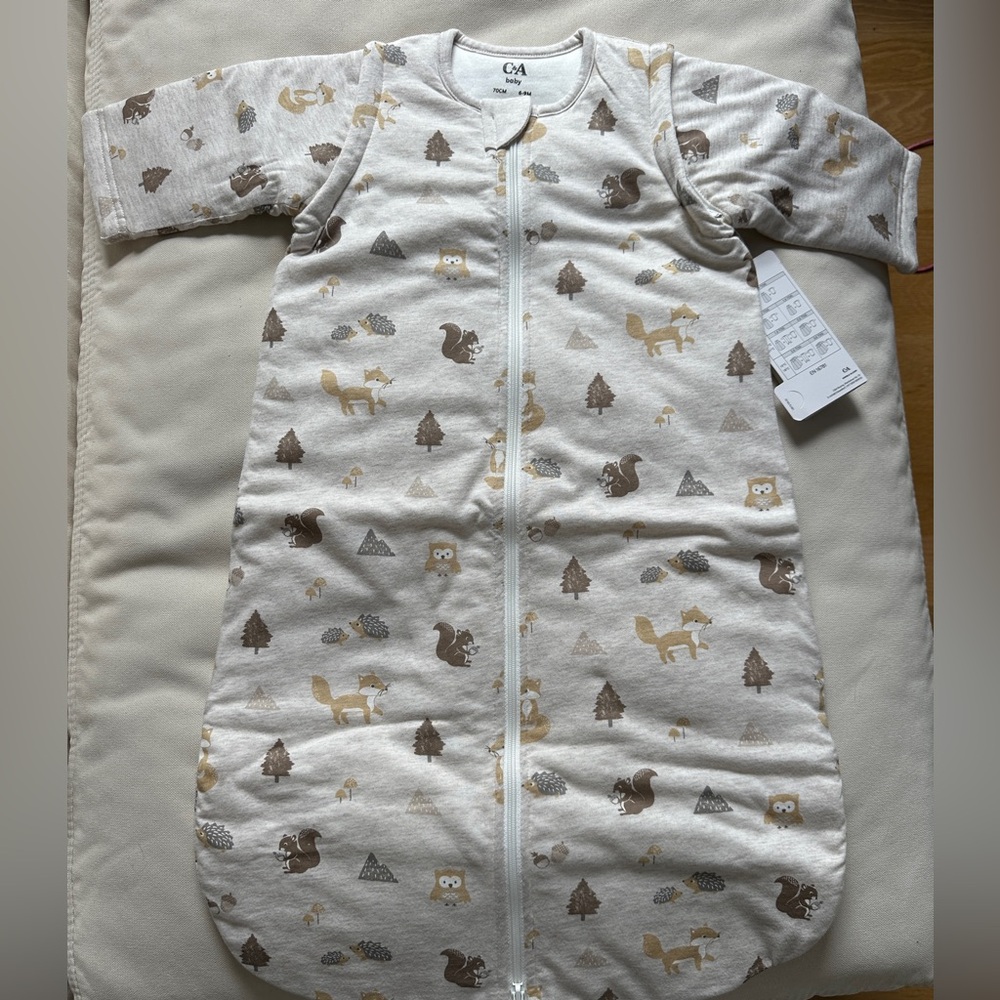 Baby Sleepbag Cozy Woodland Print